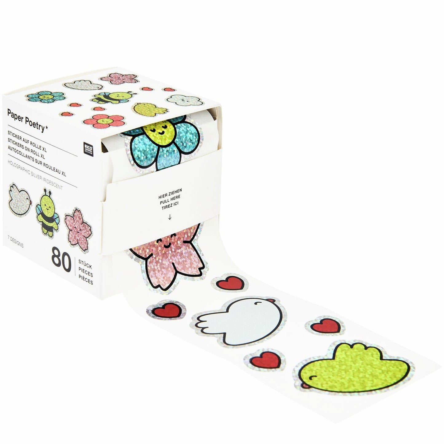 Rico Design Sticker Rolle "Chingu Blumen"