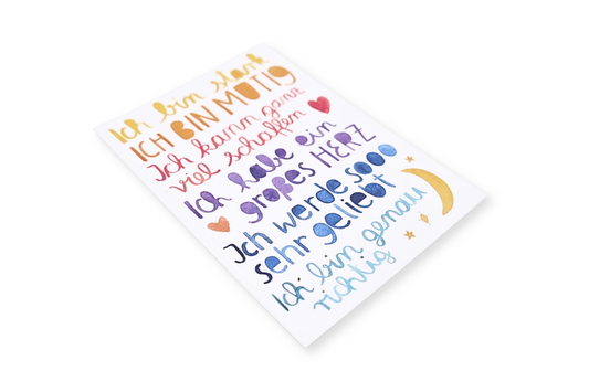 Frau Ottilie Postkarte *Ich bin stark*