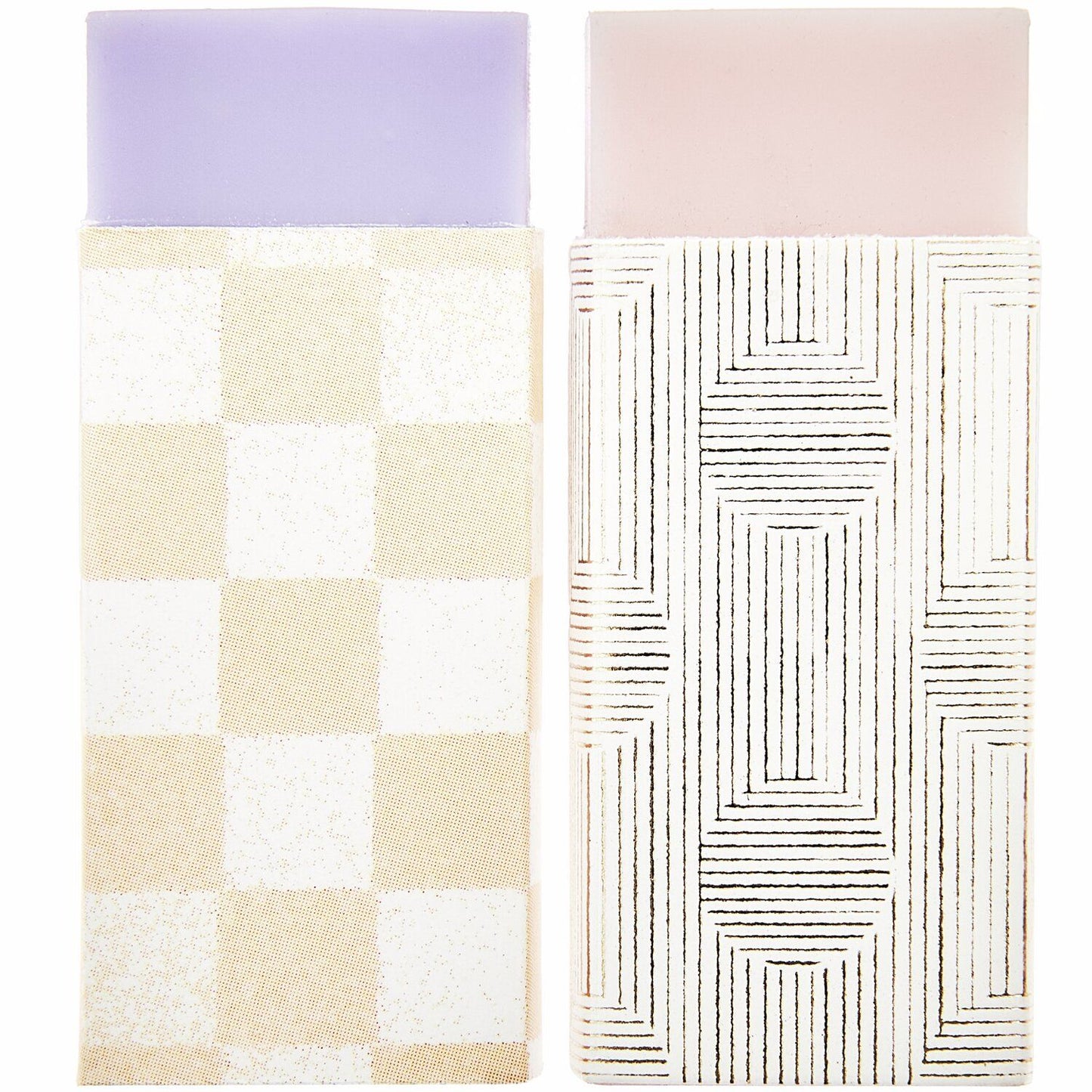 Rico Design "Radiergummi Set Rosa/Lila"