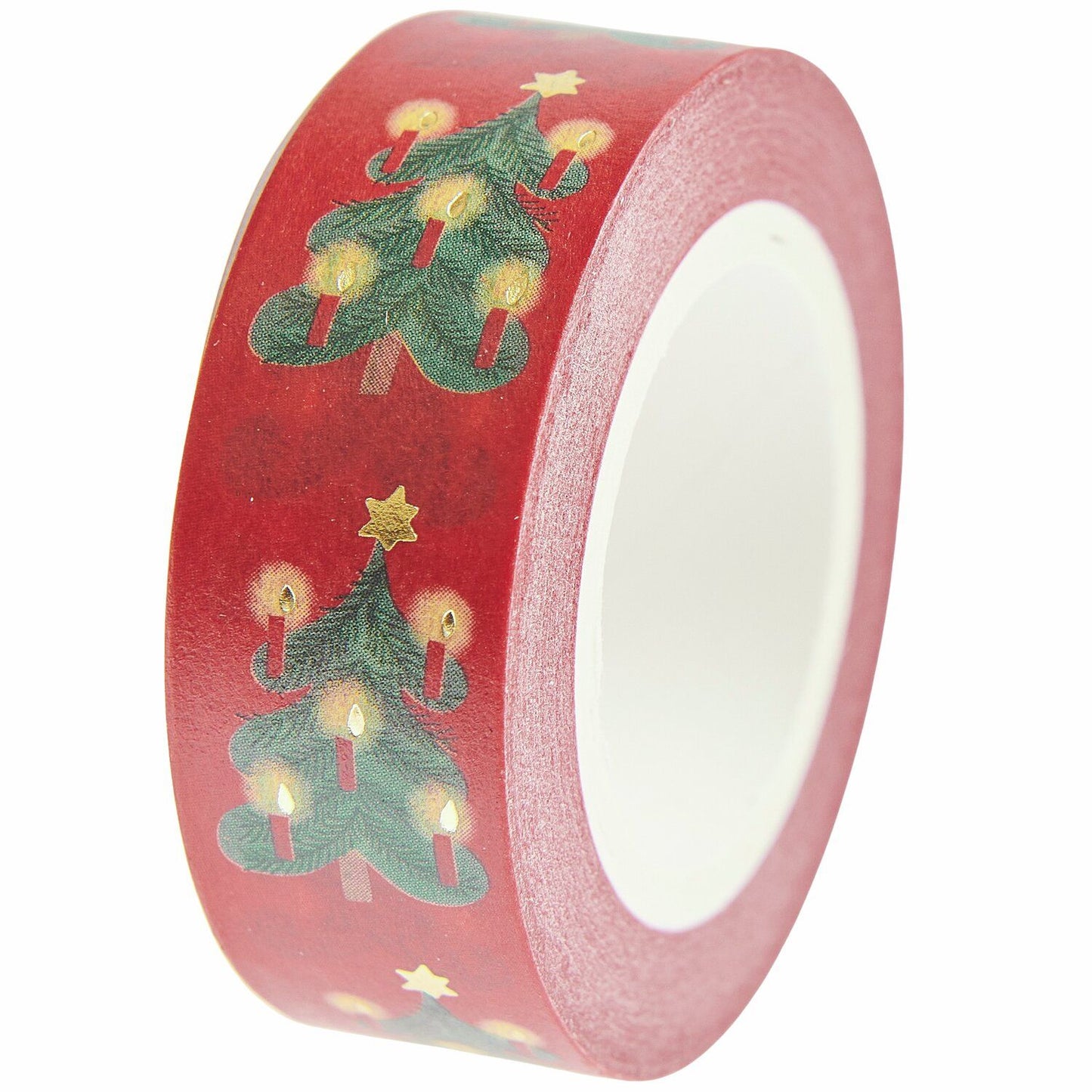 Rico Design Tape Weihnachtsbäume Rot