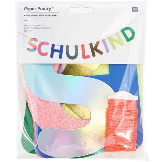 Rico Design Papier Girlande SCHULKIND