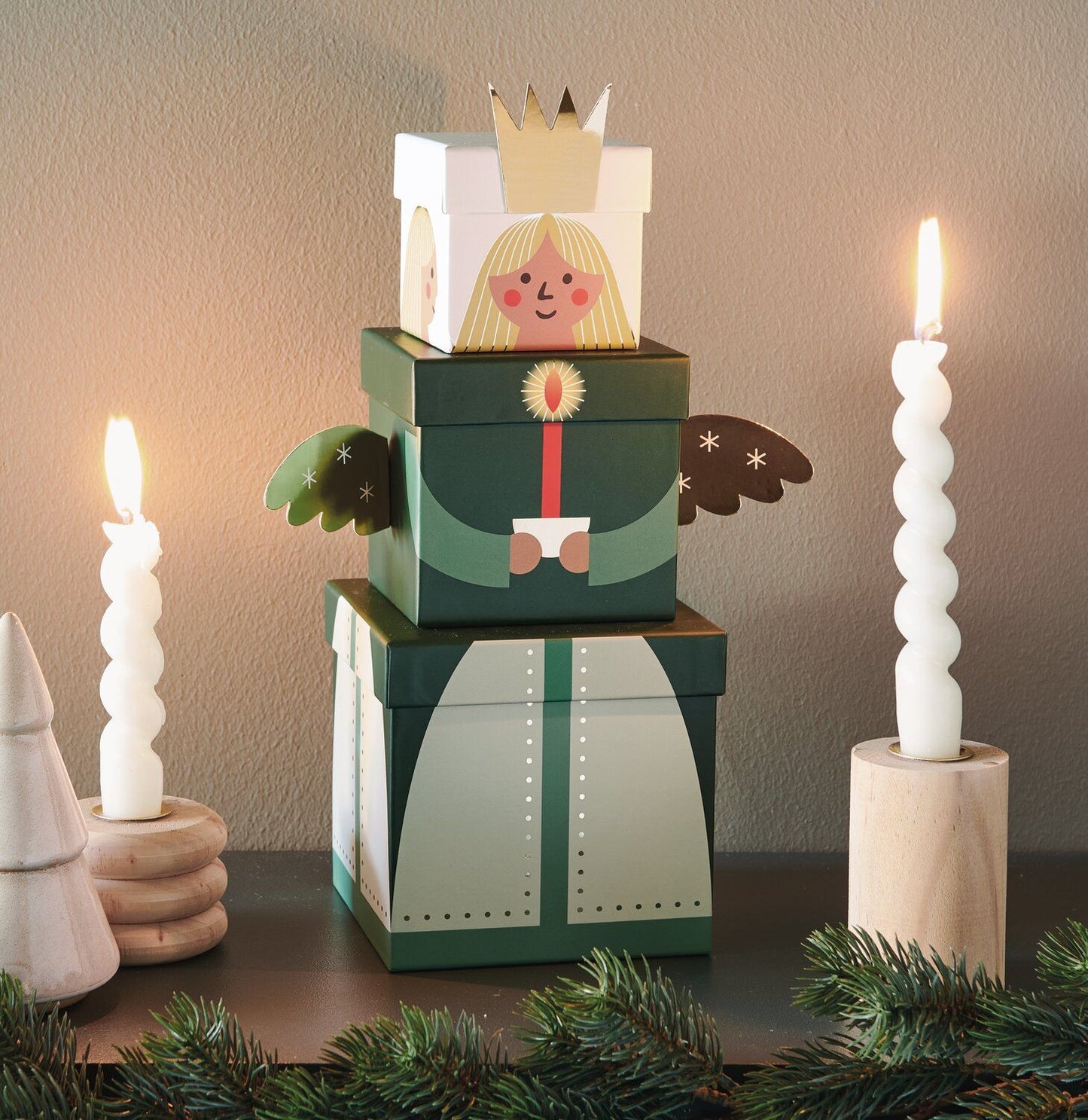 Rico Design Geschenkboxen-Set Engel