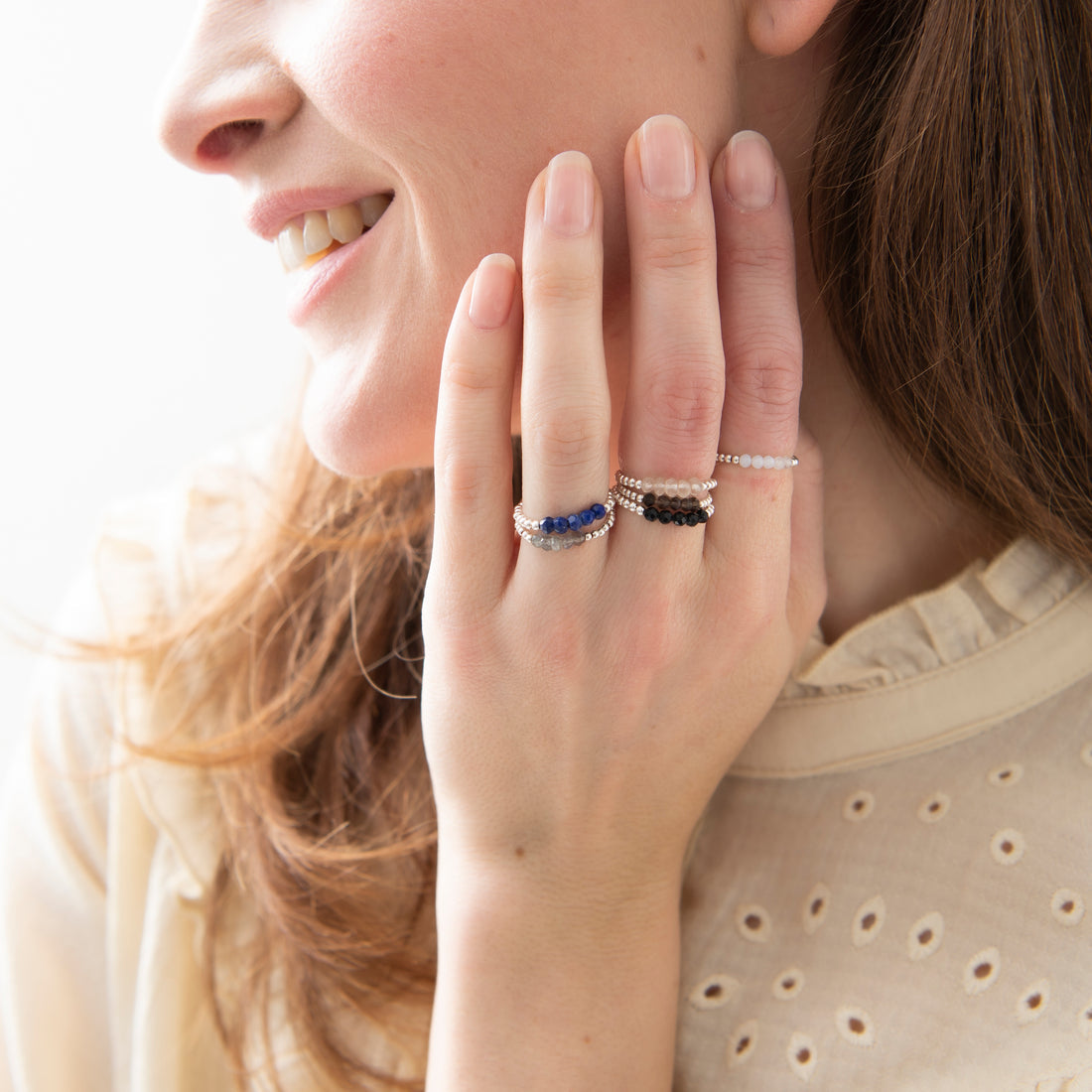 A Beautiful Story Ring mit Naturstein