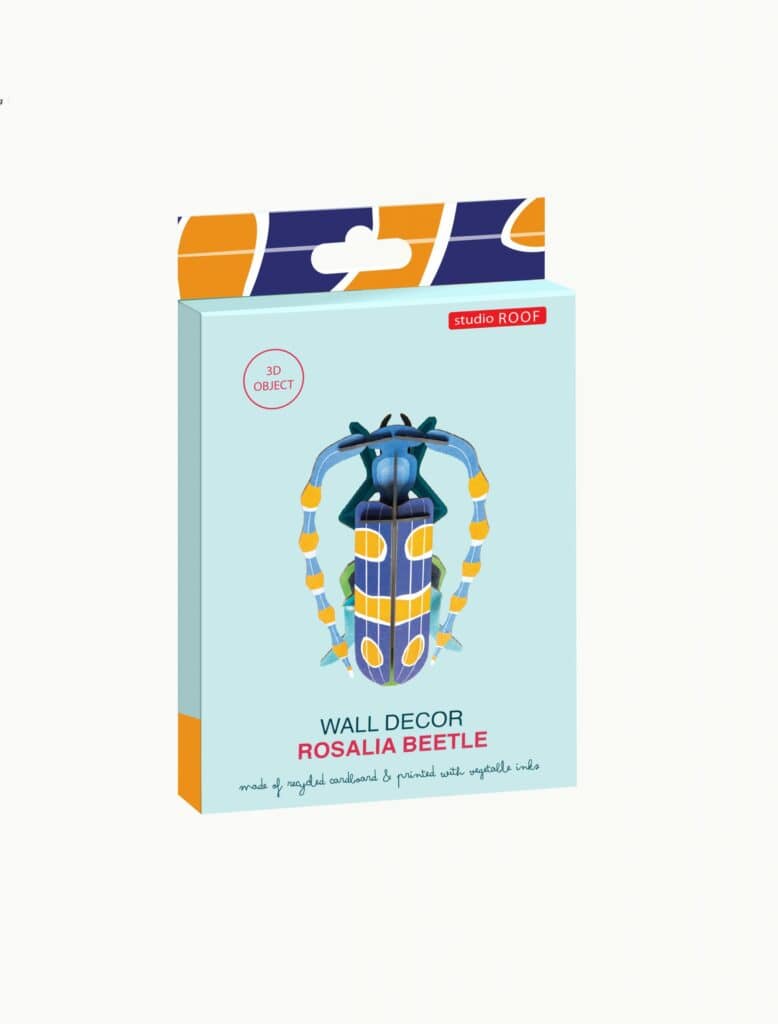 Studio Roof - Wanddekoration aus Pappe „Rosalia Beetle“